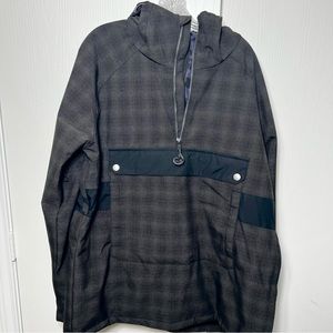 Billabong Reversible Print Black/Gray or Purple/Black Plaid  Snow Jacket NWOT